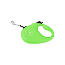Поводок-рулетка CoLLaR для собак, размер S, 15 кг, 5 м, светоотражающая лента, салатовый